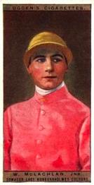 1927 Ogden's Jockeys and Owners' Colours #32 W. McLachlan Jr. Front